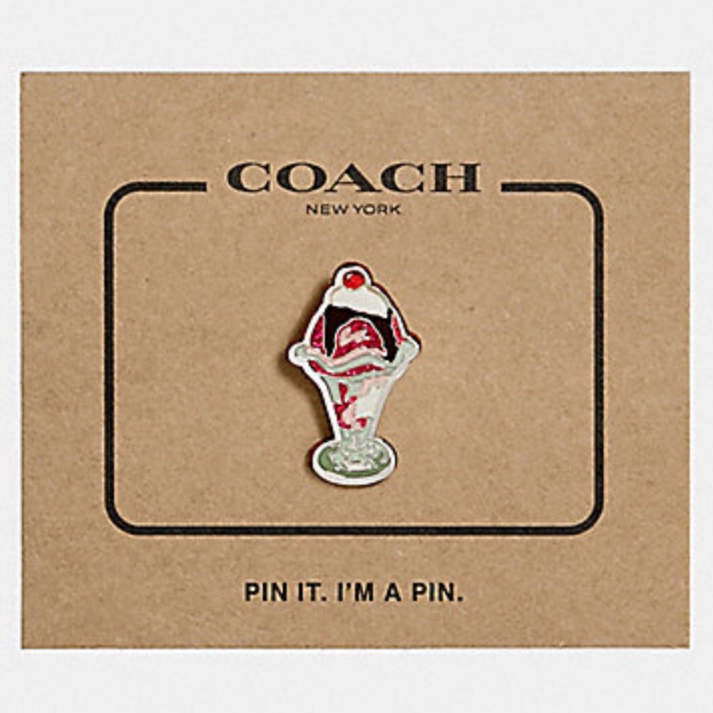 Nwt Authentic Coach Ice Cream 🍦 Pin